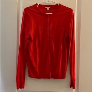 J Crew Red cardigan